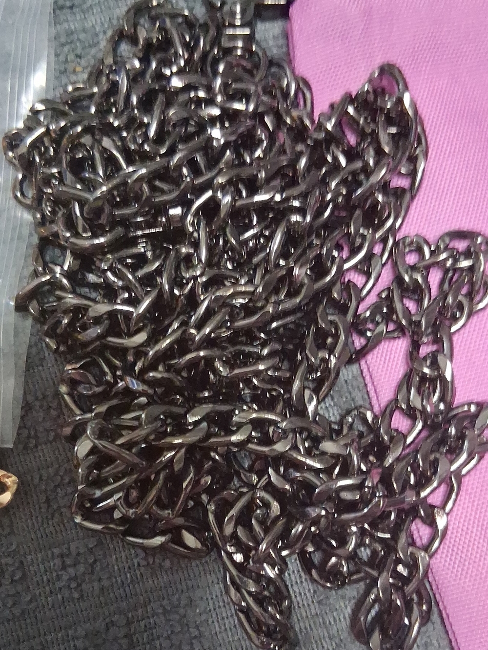 New - Metal Chain Accessories  Silver 47.24 inches - Picture 3 of 4
